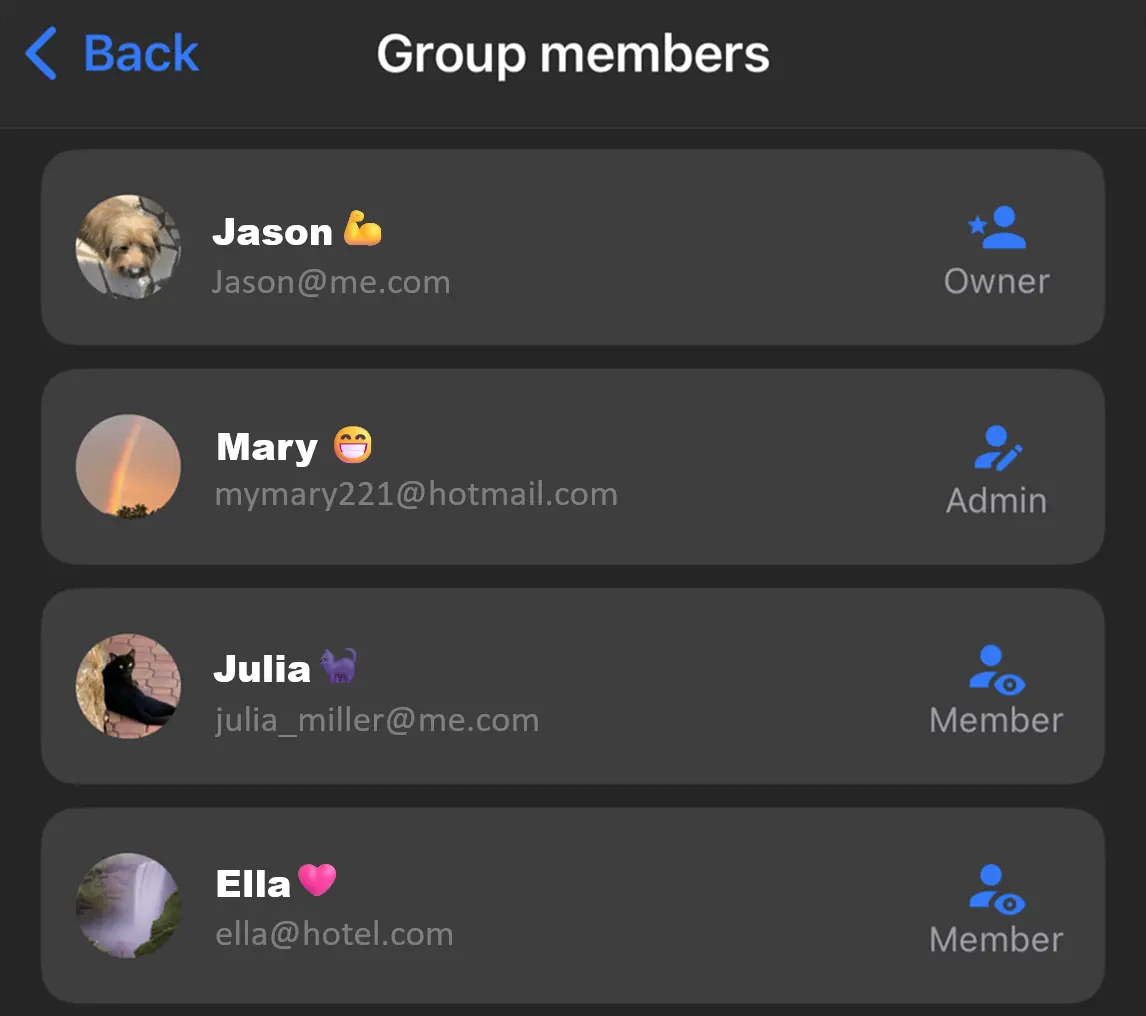 Gestiona tus grupos y tu privacidad